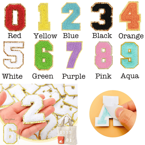 Self Adhesive Chenille Number Patches in - Apparel & Accessories photo