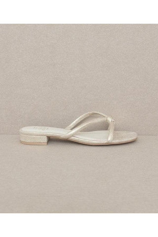 Oasis Society Ada - Delicate Knotted Flat Sandal - SwagglyLife Home & Fashion