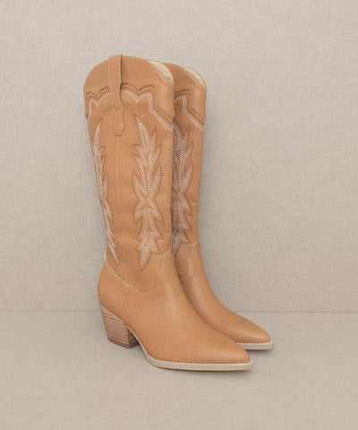 OASIS SOCIETY Ainsley - Embroidered Cowboy Boot - SwagglyLife Home & Fashion