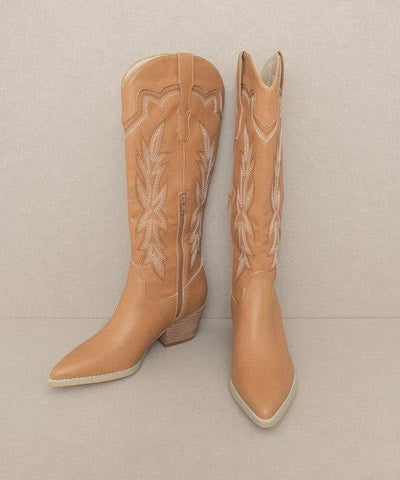OASIS SOCIETY Ainsley - Embroidered Cowboy Boot - SwagglyLife Home & Fashion