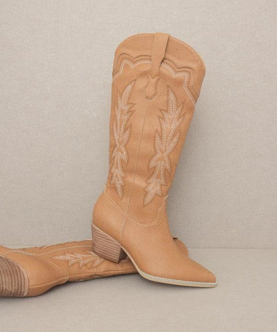 OASIS SOCIETY Ainsley - Embroidered Cowboy Boot - SwagglyLife Home & Fashion