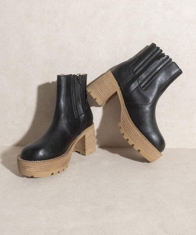 OASIS SOCIETY Aubrey - Platform Paneled Boots, 2 Colors - SwagglyLife Home & Fashion