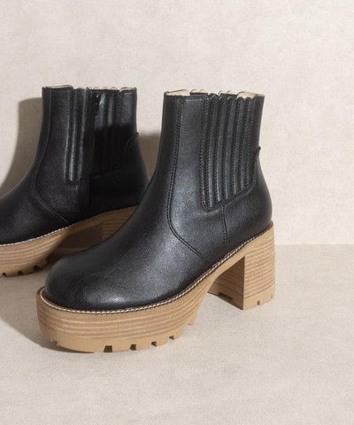 OASIS SOCIETY Aubrey - Platform Paneled Boots, 2 Colors - SwagglyLife Home & Fashion