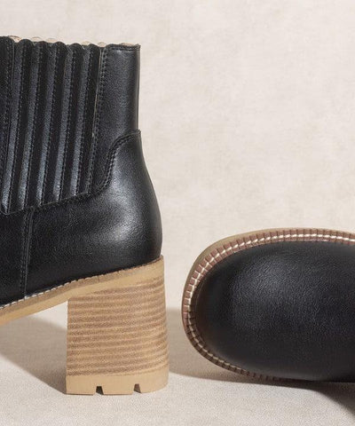 OASIS SOCIETY Aubrey - Platform Paneled Boots, 2 Colors - SwagglyLife Home & Fashion