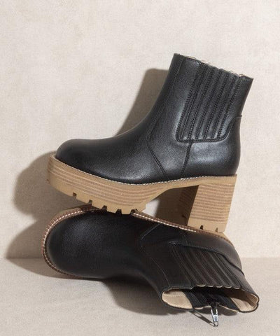 OASIS SOCIETY Aubrey - Platform Paneled Boots, 2 Colors - SwagglyLife Home & Fashion