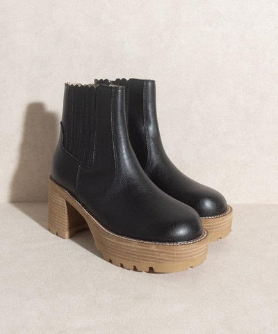 OASIS SOCIETY Aubrey - Platform Paneled Boots, 2 Colors - SwagglyLife Home & Fashion