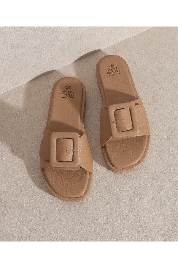 OASIS SOCIETY Daisy - Single Buckle Slide - SwagglyLife Home & Fashion