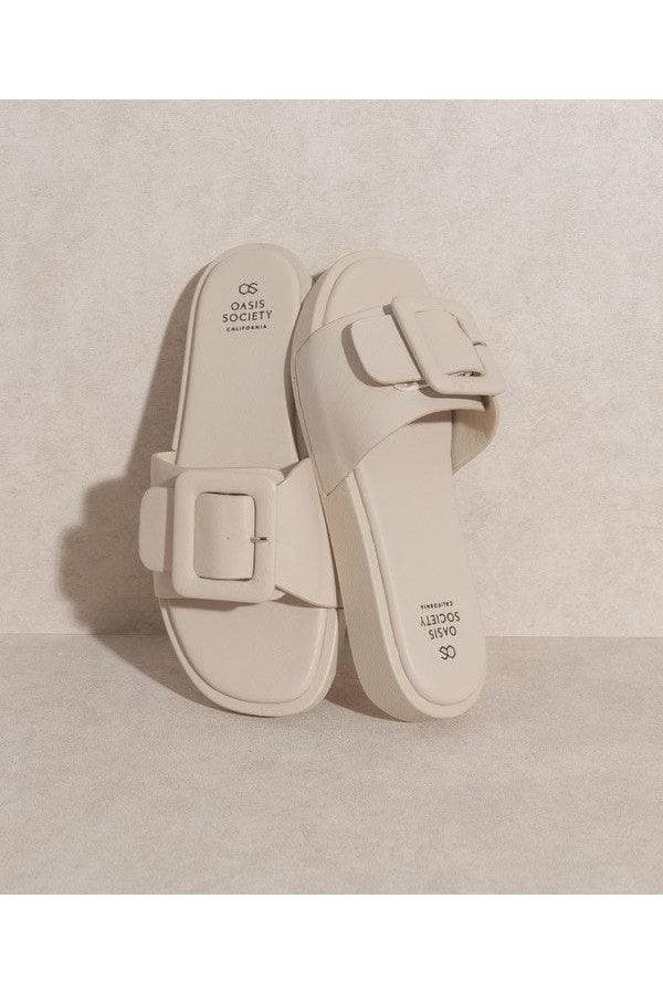 OASIS SOCIETY Daisy - Single Buckle Slide - SwagglyLife Home & Fashion