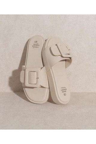 OASIS SOCIETY Daisy - Single Buckle Slide - SwagglyLife Home & Fashion