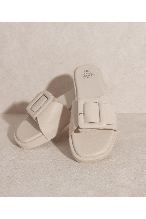 OASIS SOCIETY Daisy - Single Buckle Slide - SwagglyLife Home & Fashion
