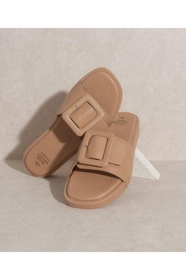 OASIS SOCIETY Daisy - Single Buckle Slide - SwagglyLife Home & Fashion