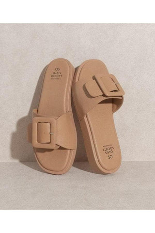 OASIS SOCIETY Daisy - Single Buckle Slide - SwagglyLife Home & Fashion