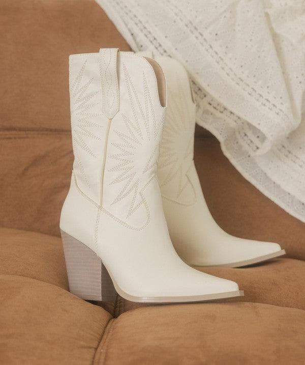 OASIS SOCIETY Emersyn - Starburst Embroidery Boots - SwagglyLife Home & Fashion