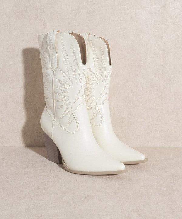 OASIS SOCIETY Emersyn - Starburst Embroidery Boots - SwagglyLife Home & Fashion