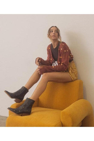 OASIS SOCIETY Ivanna - Star Studded Western Boots - SwagglyLife Home & Fashion
