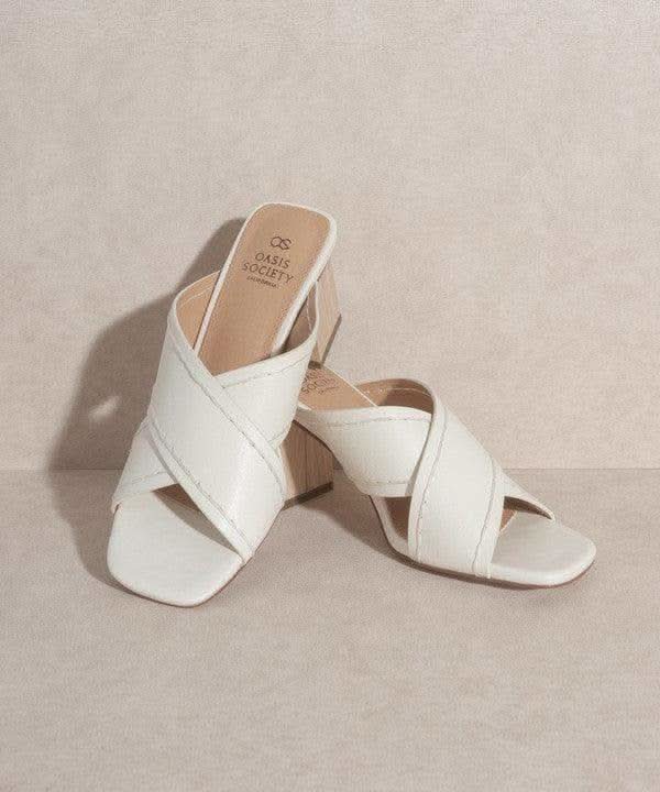 OASIS SOCIETY Jade - Strappy Stitched Sandal - SwagglyLife Home & Fashion