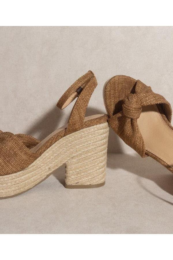 OASIS SOCIETY Mackenzie - Espadrille Wedge Sandal - SwagglyLife Home & Fashion