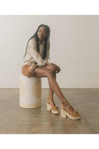 OASIS SOCIETY Mackenzie - Espadrille Wedge Sandal - SwagglyLife Home & Fashion
