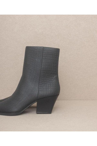 OASIS SOCIETY Miley - Alligator Print Booties - SwagglyLife Home & Fashion