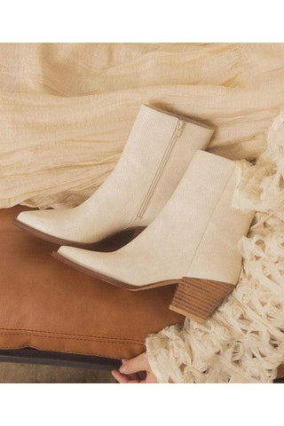 OASIS SOCIETY Miley - Alligator Print Booties - SwagglyLife Home & Fashion