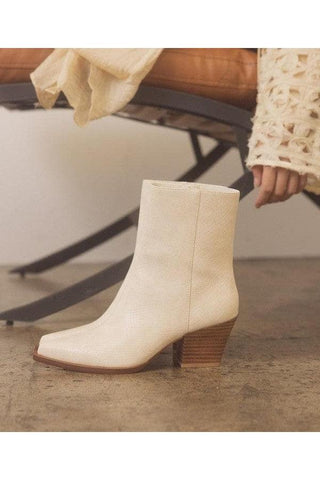 OASIS SOCIETY Miley - Alligator Print Booties - SwagglyLife Home & Fashion