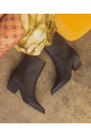 OASIS SOCIETY Miley - Alligator Print Booties - SwagglyLife Home & Fashion