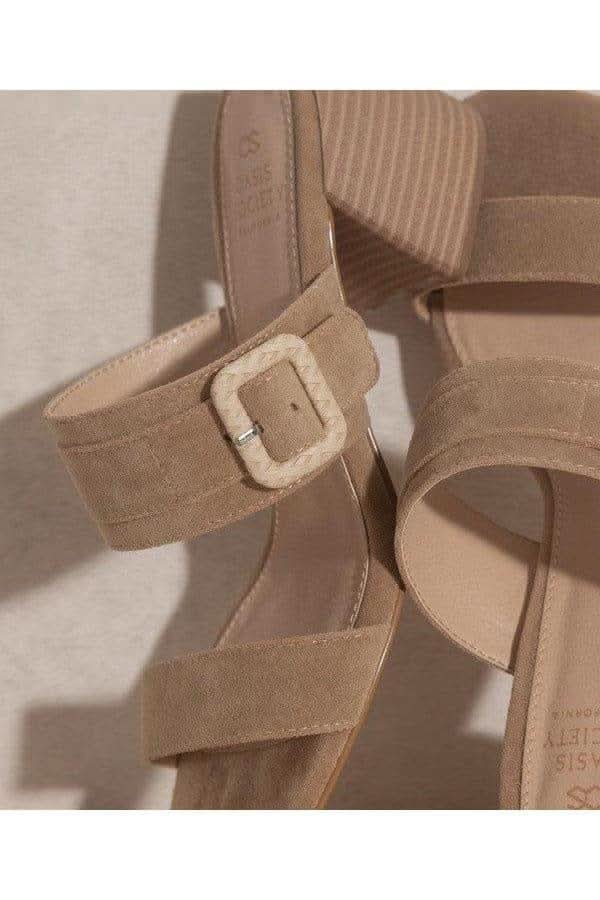 OASIS SOCIETY Nicole - Buckle Block Heel - SwagglyLife Home & Fashion