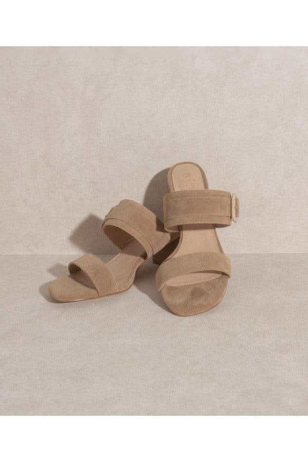 OASIS SOCIETY Nicole - Buckle Block Heel - SwagglyLife Home & Fashion