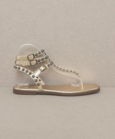 OASIS SOCIETY Oaklyn - Studded Gladiator Sandal - SwagglyLife Home & Fashion