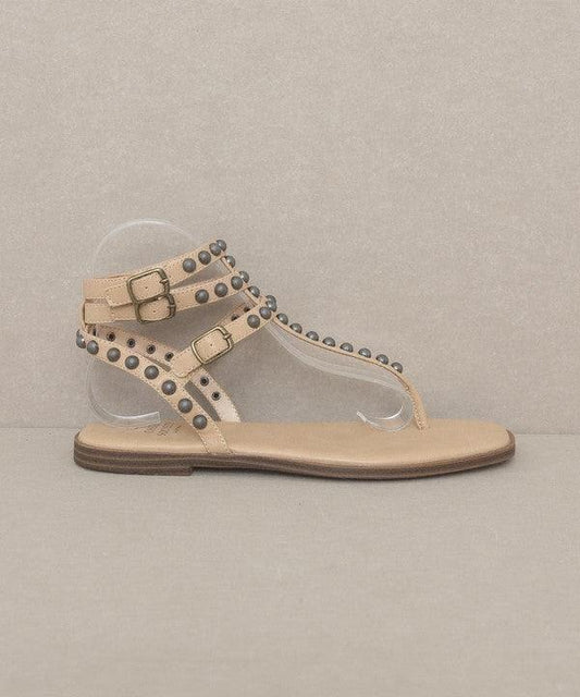 OASIS SOCIETY Oaklyn - Studded Gladiator Sandal - SwagglyLife Home & Fashion