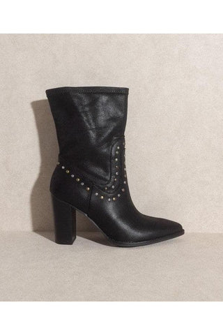 OASIS SOCIETY Paris - Studded Boots - SwagglyLife Home & Fashion