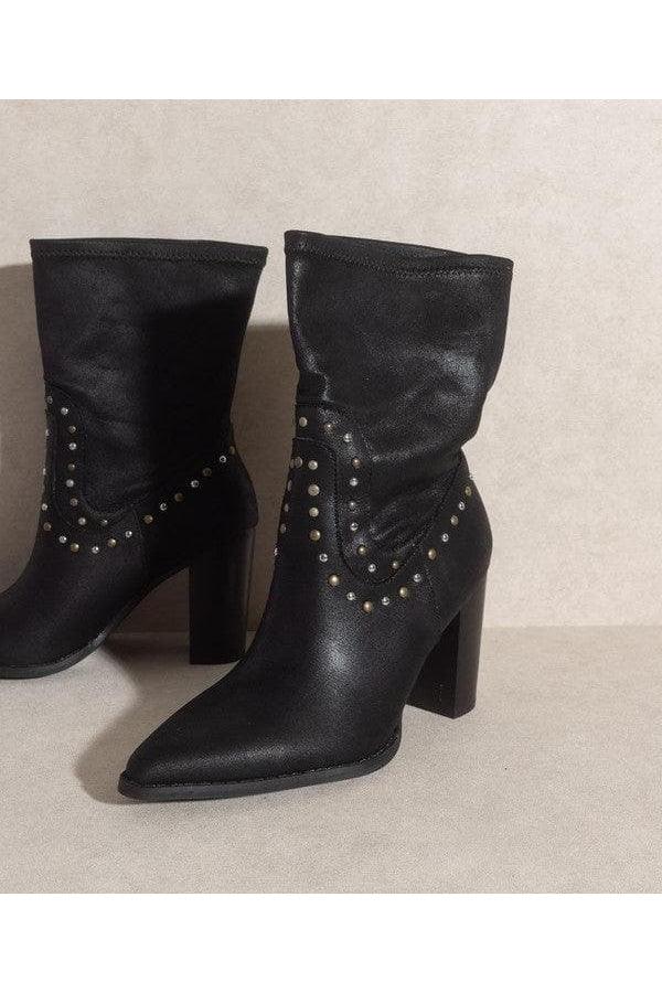 OASIS SOCIETY Paris - Studded Boots - SwagglyLife Home & Fashion