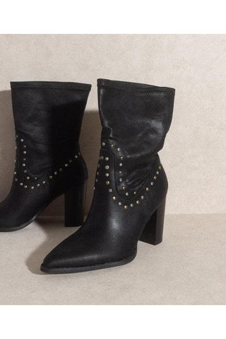 OASIS SOCIETY Paris - Studded Boots - SwagglyLife Home & Fashion