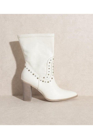 OASIS SOCIETY Paris - Studded Boots - SwagglyLife Home & Fashion