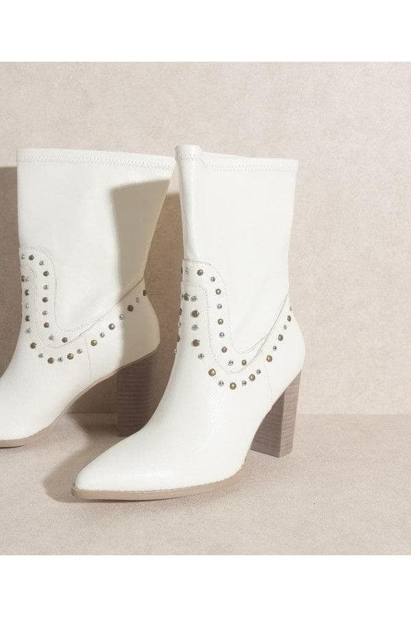 OASIS SOCIETY Paris - Studded Boots - SwagglyLife Home & Fashion