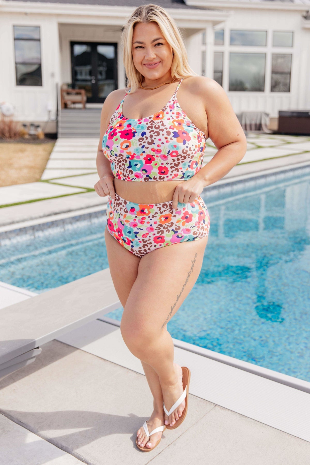 Off the Florida Keys Two Piece Swimsuit - 1XL | SwagglyLife