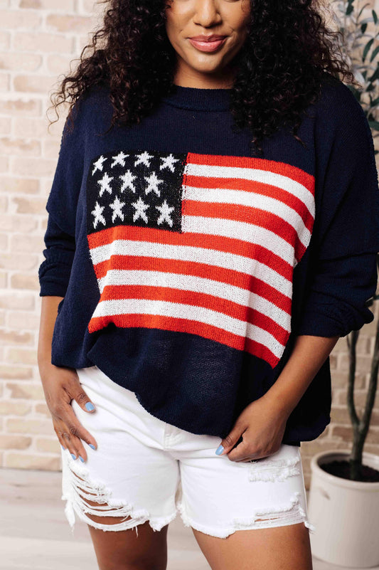 Oh Say Can You See Lightweight Pullover in 3XL - Tops photo