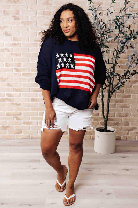 Oh Say Can You See Lightweight Pullover in - Tops photo