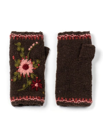 Olivia Handwarmers in Brown - mittens photo