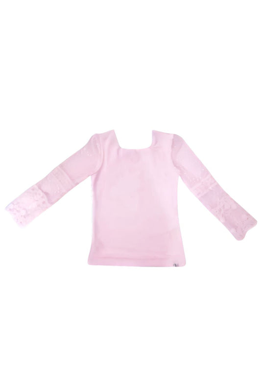 Pink Lace Layering Shirt in - Shirts & Tops photo
