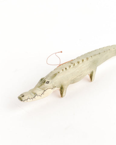 Hand-Carved Gator Ornament
