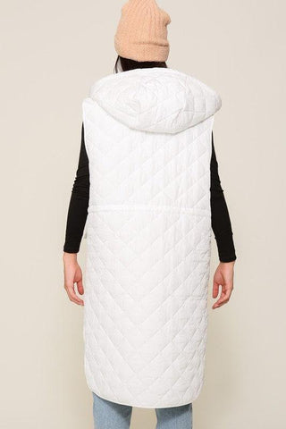Oversized Quilted Midi Jacket - SwagglyLife Home & Fashion