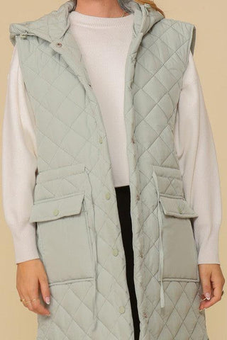Oversized Quilted Midi Jacket - SwagglyLife Home & Fashion