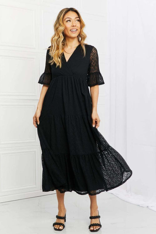 P & Rose Lovely Lace Full Size Tiered Dress in - Dresses photo