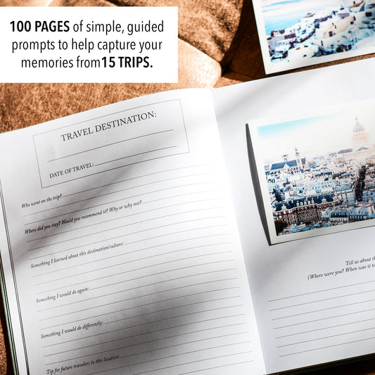 Duncan & Stone Travel Journal – Vacation & Adventure Memory Book -
