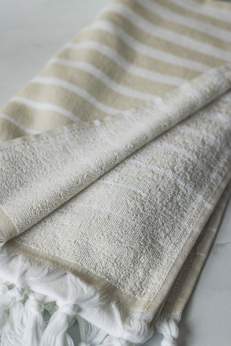 Paradise Stripe Turkish Towels – Vibrant Colors, Dual-Sided Design, Organic Turkish Cotton, 39”x70” in - Beach Towel photo