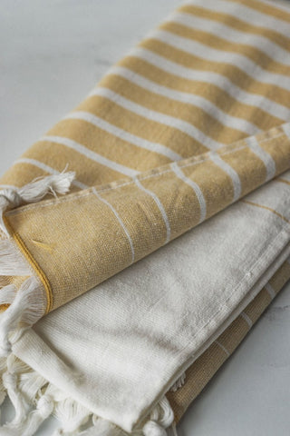 Paradise Stripe Turkish Towels – Vibrant Colors, Dual-Sided Design, Organic Turkish Cotton, 39”x70” in - Beach Towel photo
