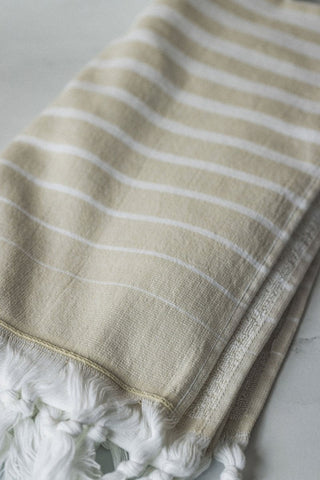 Paradise Stripe Turkish Towels – Vibrant Colors, Dual-Sided Design, Organic Turkish Cotton, 39”x70” in - Beach Towel photo