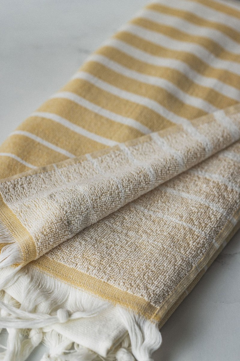 Paradise Stripe Turkish Towels – Vibrant Colors, Dual-Sided Design, Organic Turkish Cotton, 39”x70” in - Beach Towel photo