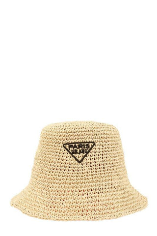 PARIS Embroidery Straw Bucket Hat - SwagglyLife Home & Fashion